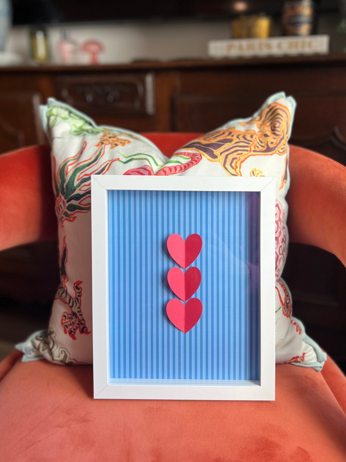 Blue Valentine Hearts