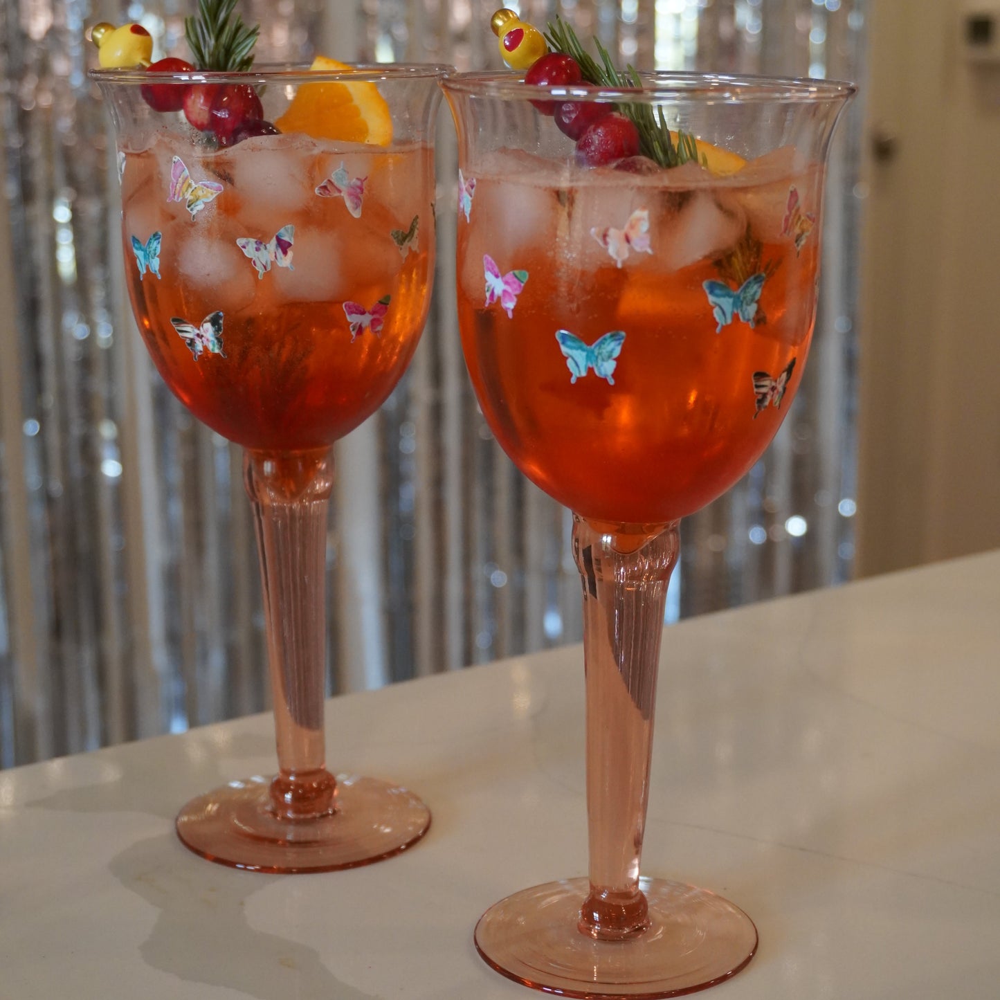 Butterfly Spritz Glass