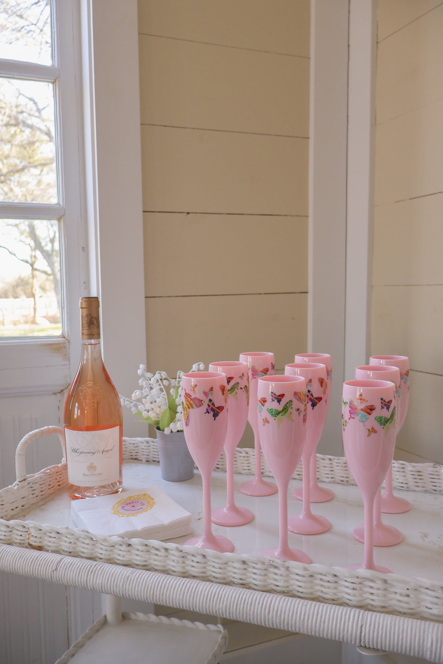 Valentine's Day Champagne Flute