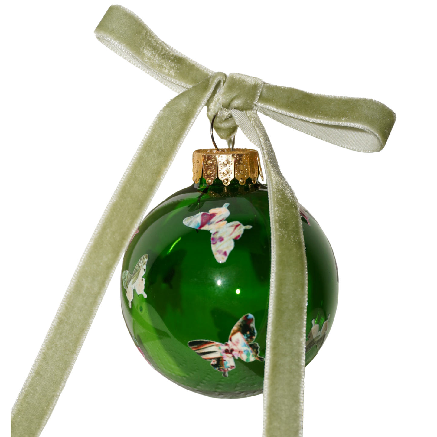 Emerald Butterfly Ornament