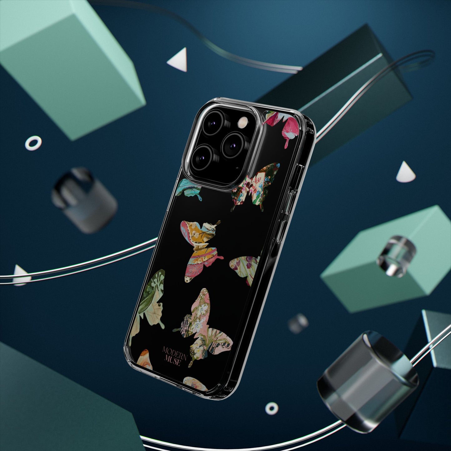 Clear Large Butterflies Phone Case