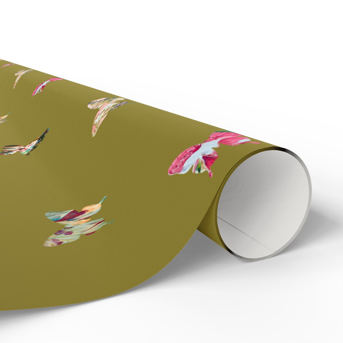 Chartreuse Butterfly Gift Wrap