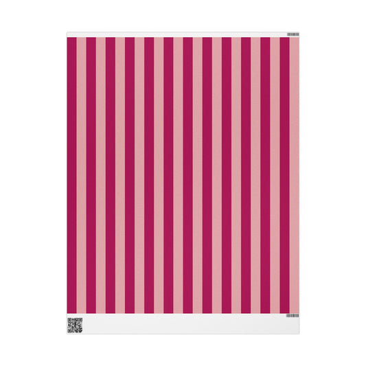 Hot Pink Stripe Gift Wrap