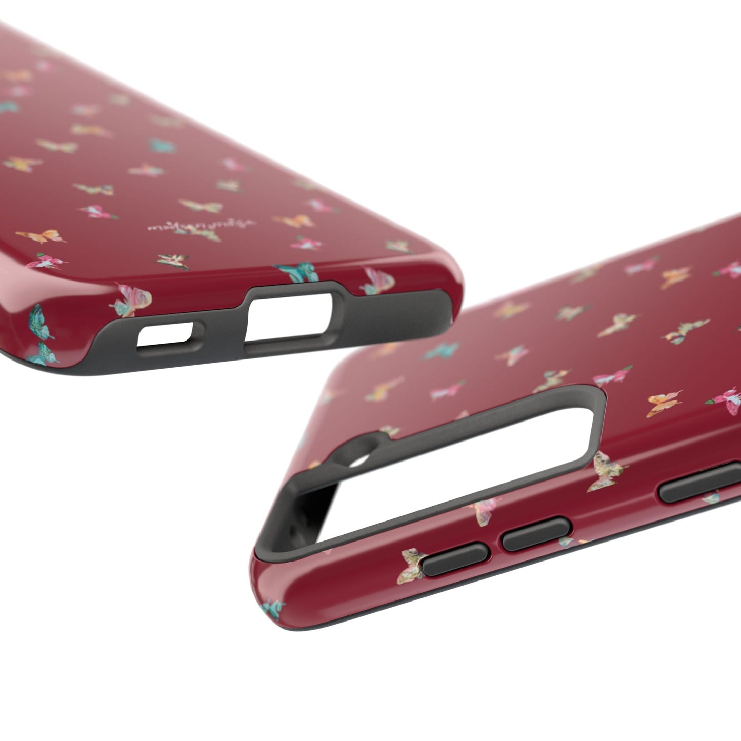 Mini Butterflies Cranberry Phone Case
