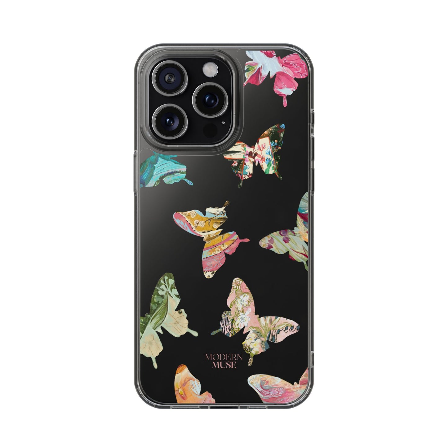 Clear Large Butterflies Phone Case