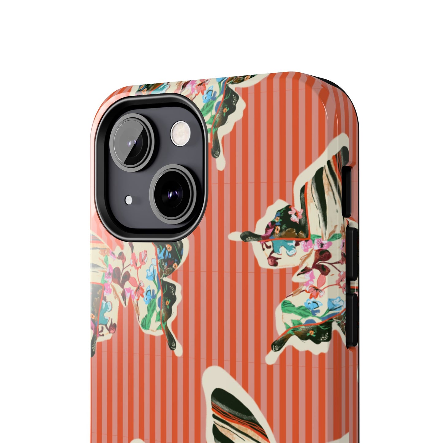 Red Stripe Butterfly Phone Case