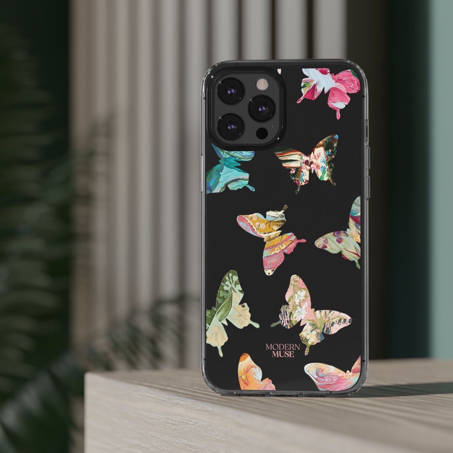 Clear Large Butterflies Phone Case