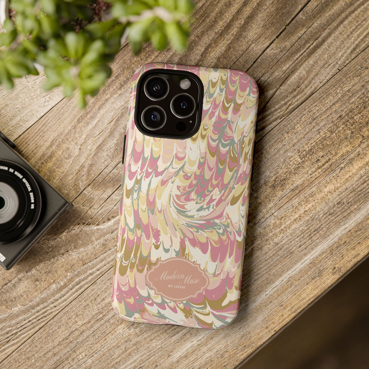 Peachy Italian Marble Phone Case