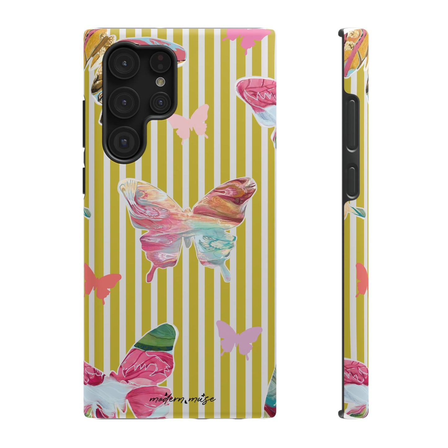 Stripe Butterfly Phone Case