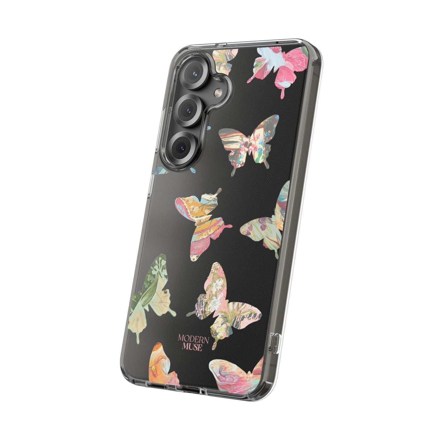 Clear Large Butterflies Phone Case