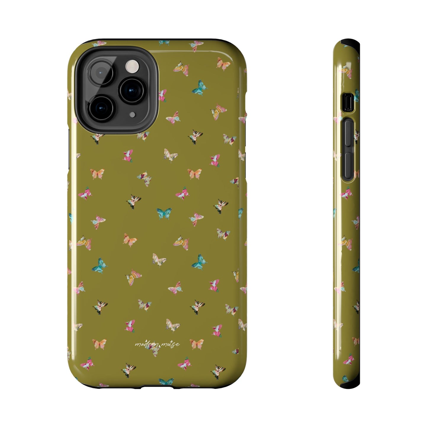 Mini Butterflies Chartreuse Phone Case