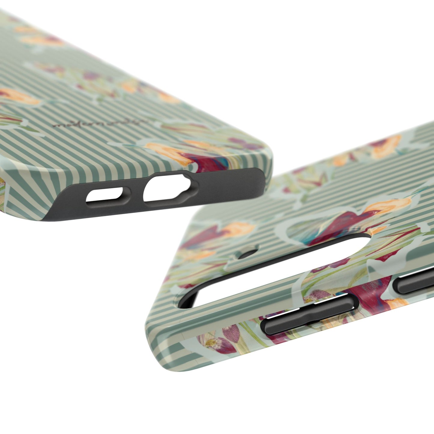 Blue Stripe Butterfly Phone Case