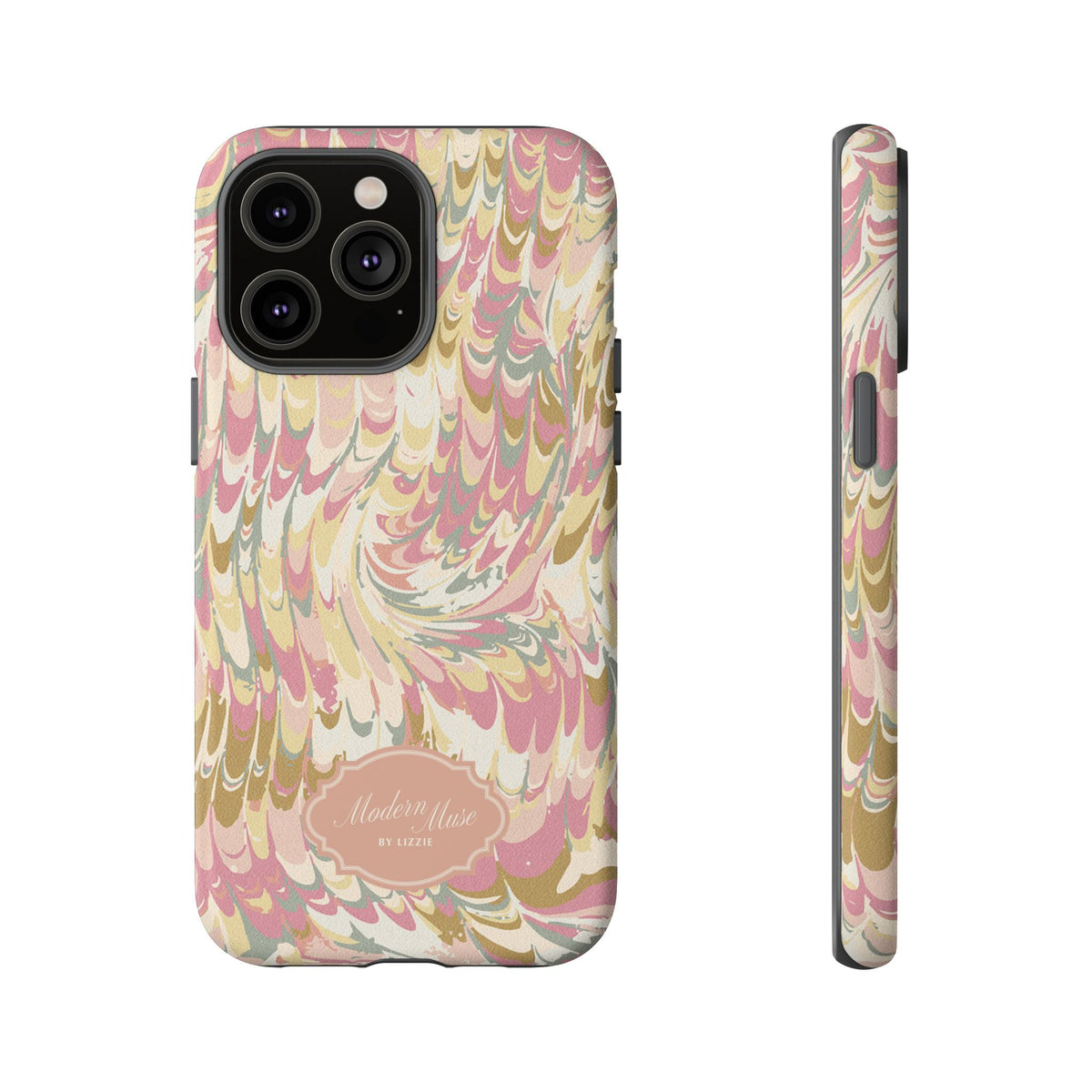 Peachy Italian Marble Phone Case