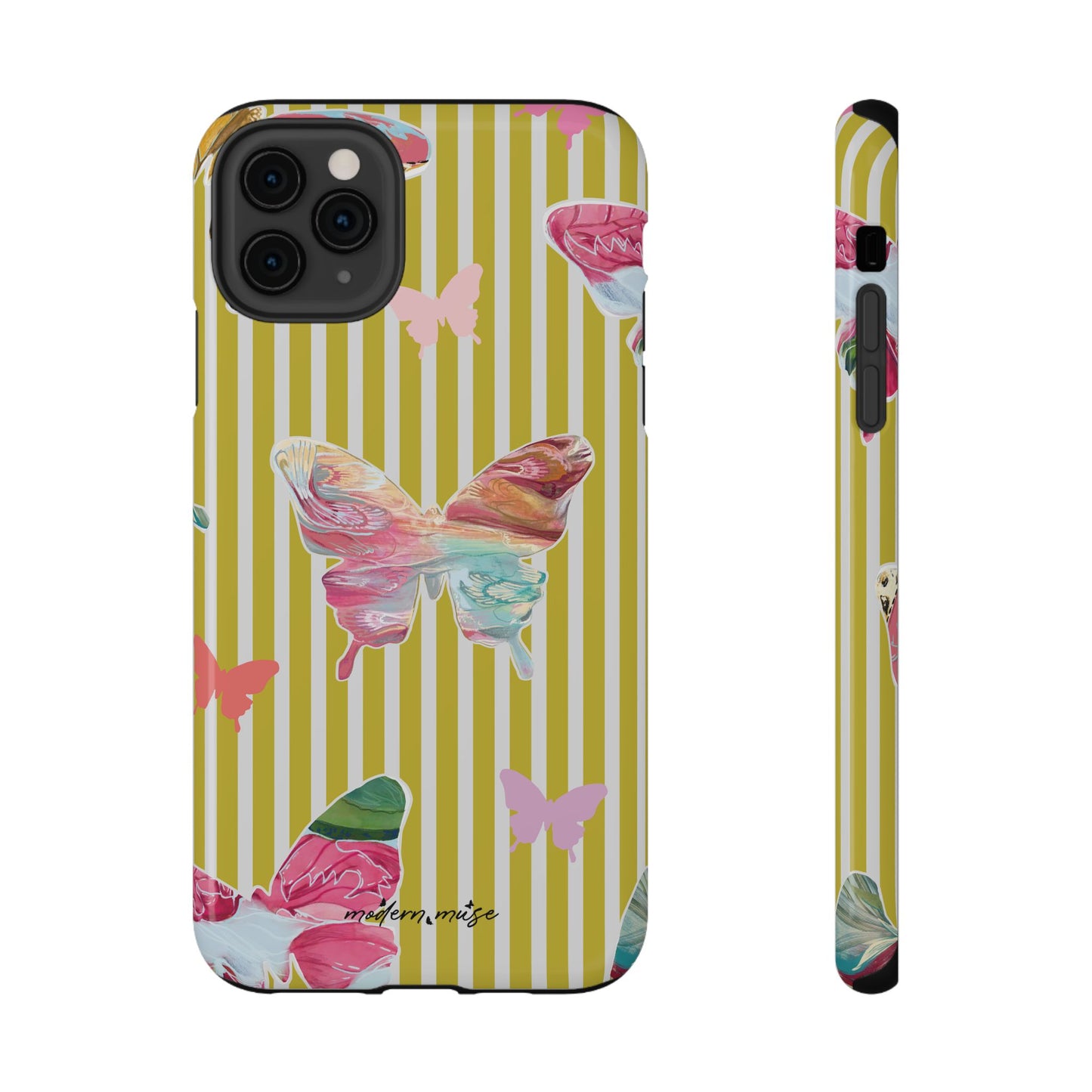 Stripe Butterfly Phone Case