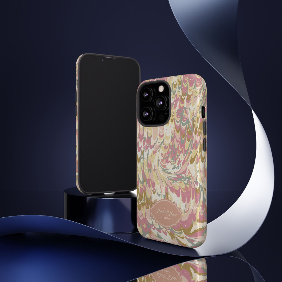 Peachy Italian Marble Phone Case