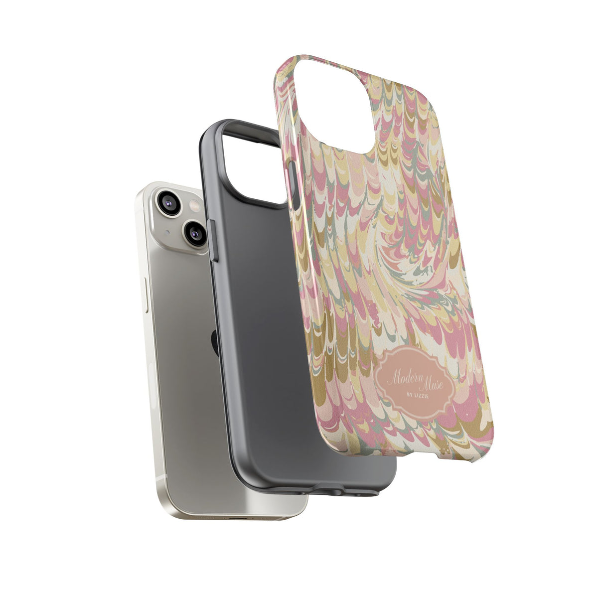 Peachy Italian Marble Phone Case