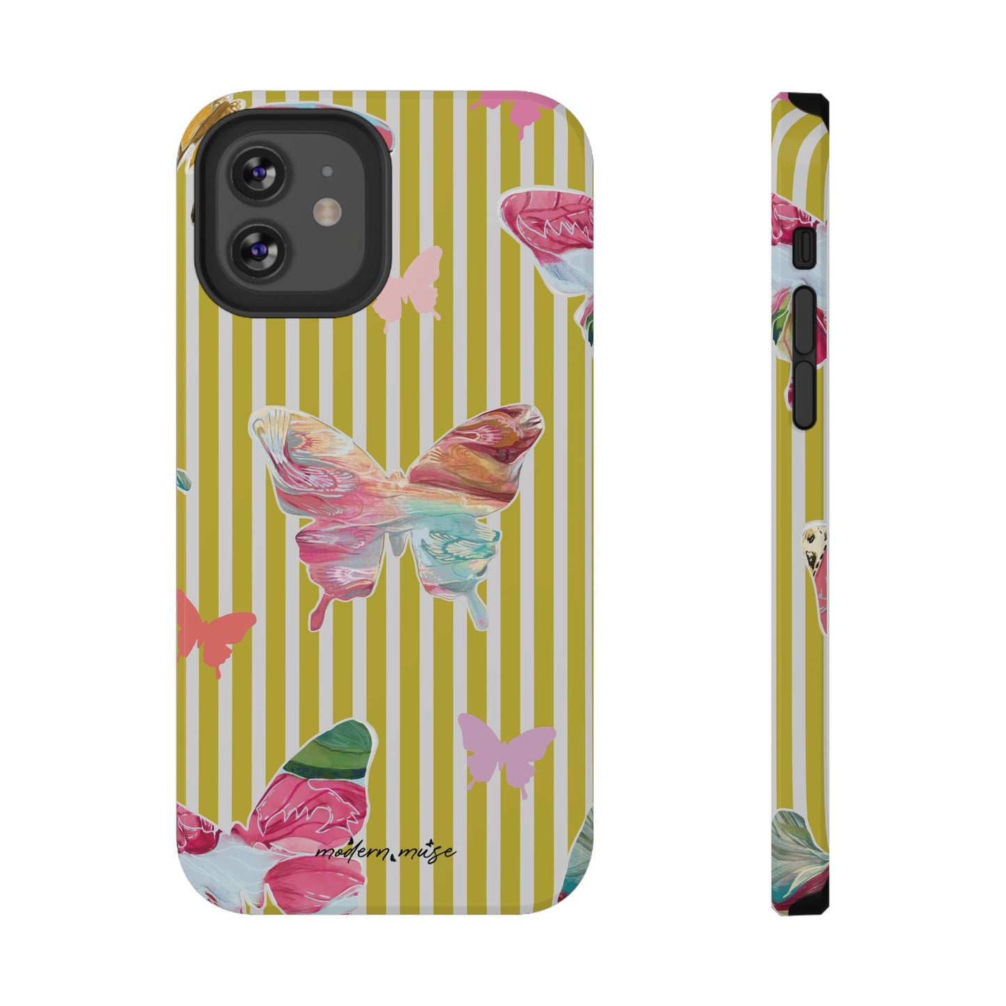 Stripe Butterfly Phone Case