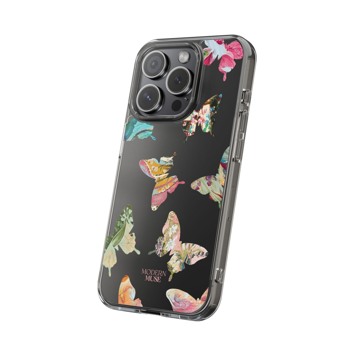 Clear Large Butterflies Phone Case