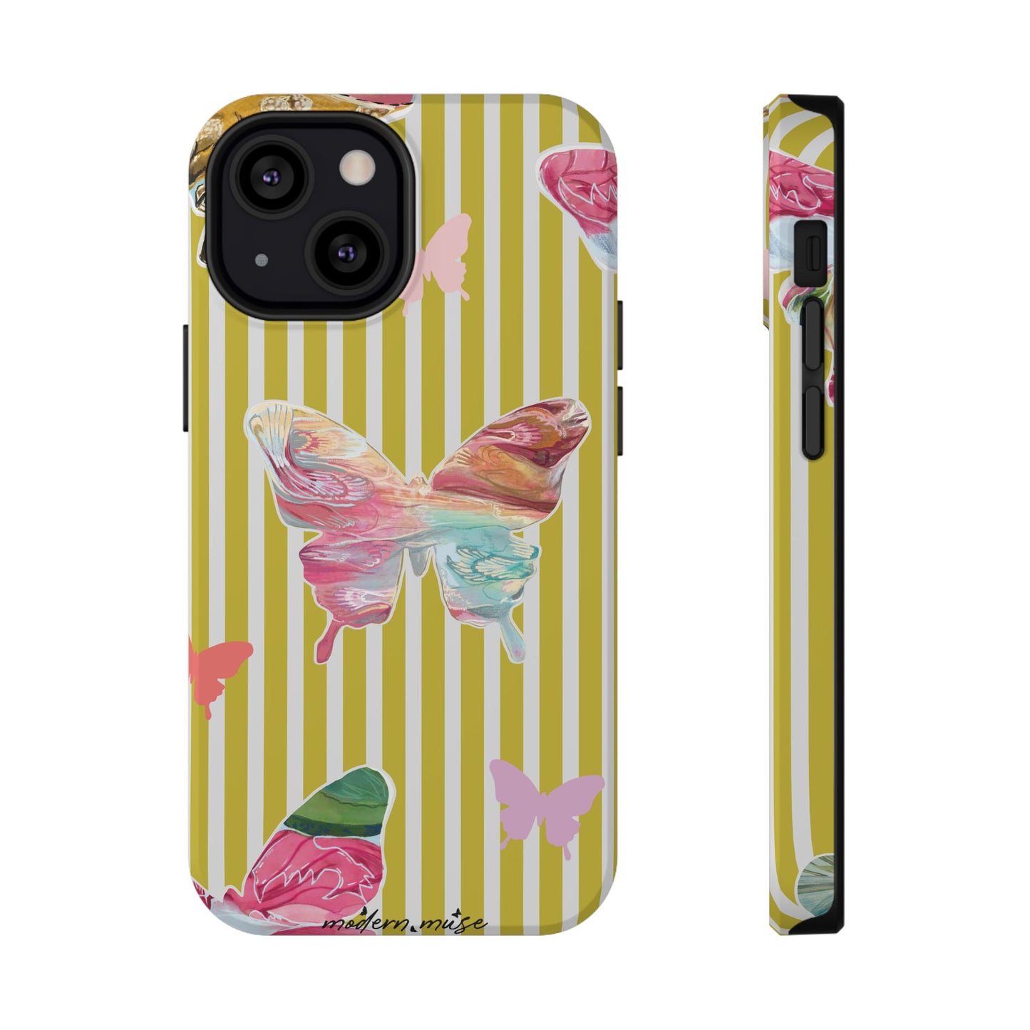 Stripe Butterfly Phone Case