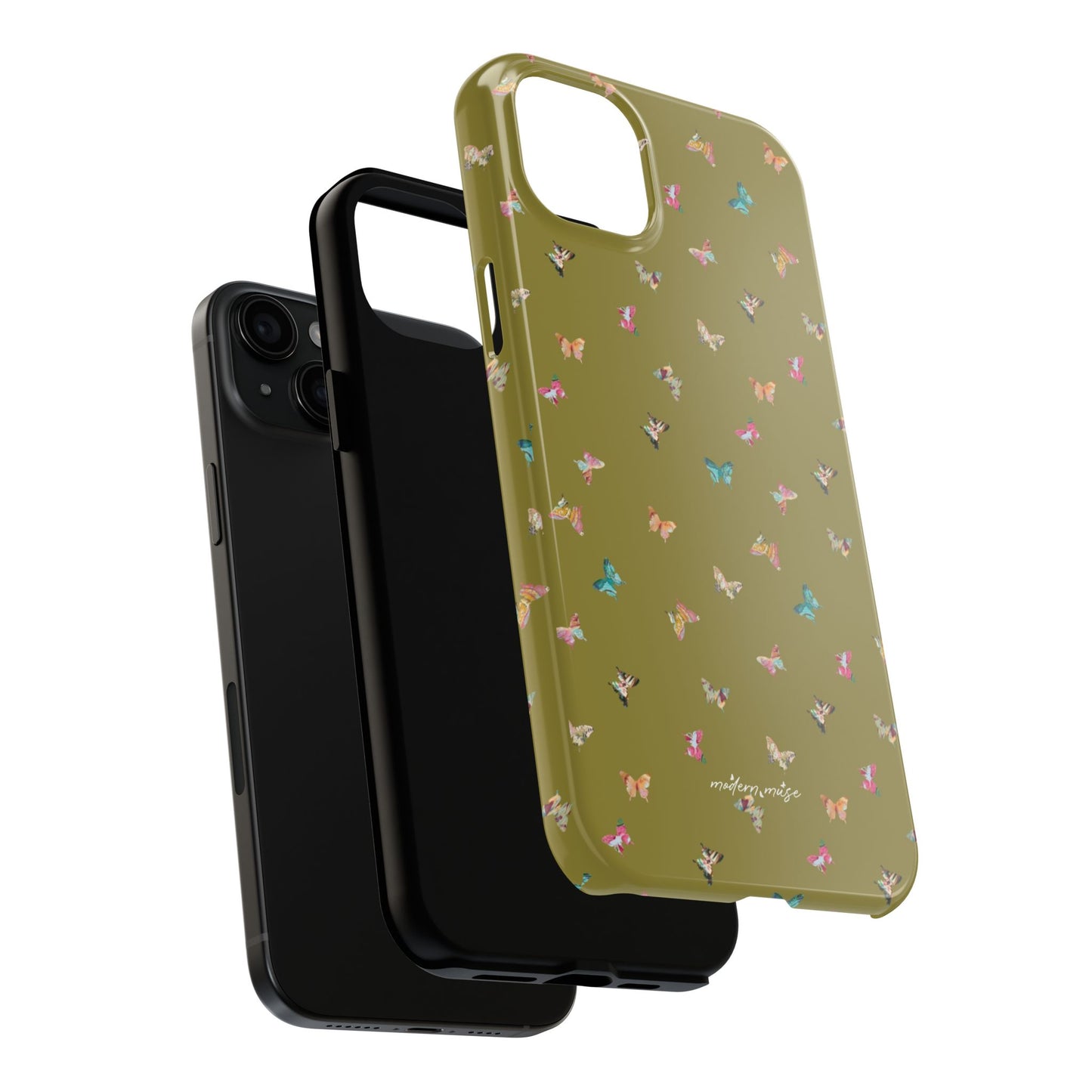 Mini Butterflies Chartreuse Phone Case