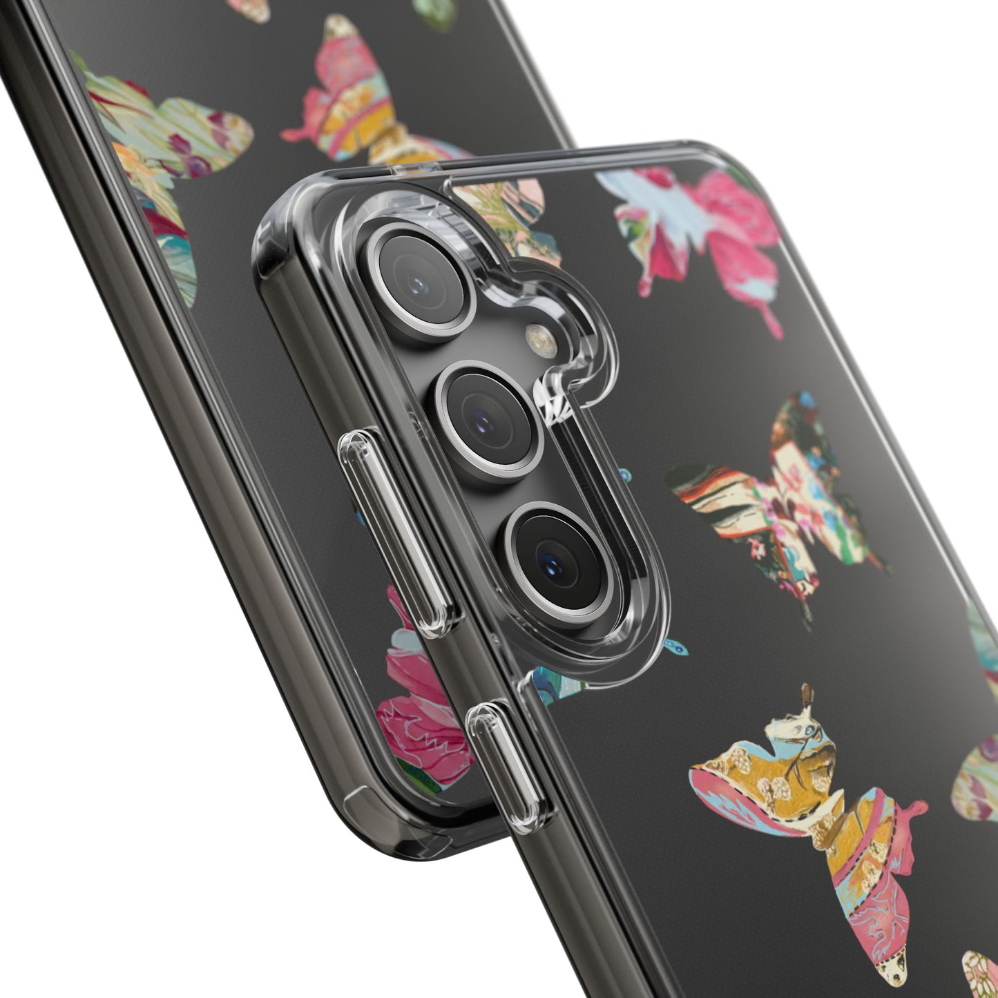 Clear Large Butterflies Phone Case