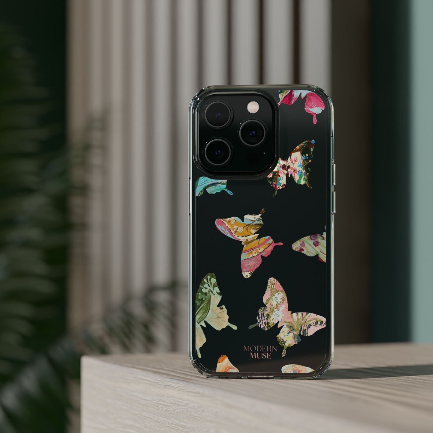 Clear Large Butterflies Phone Case