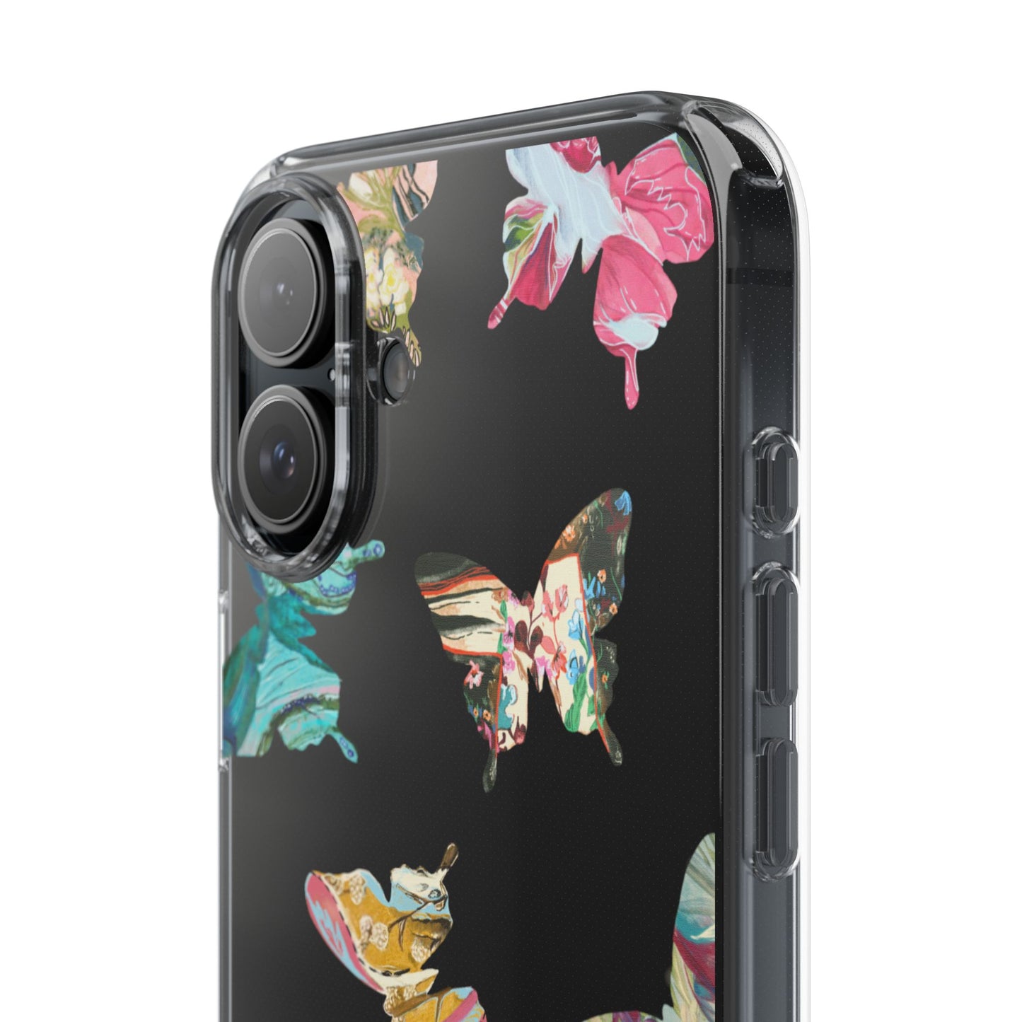 Clear Large Butterflies Phone Case