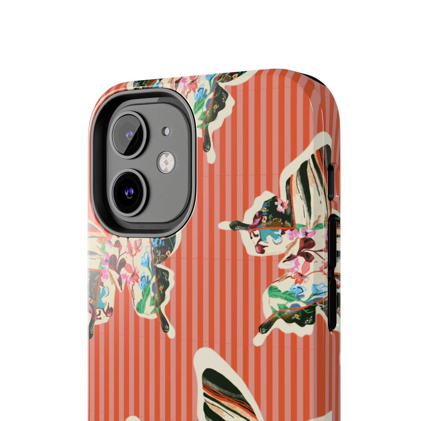 Red Stripe Butterfly Phone Case