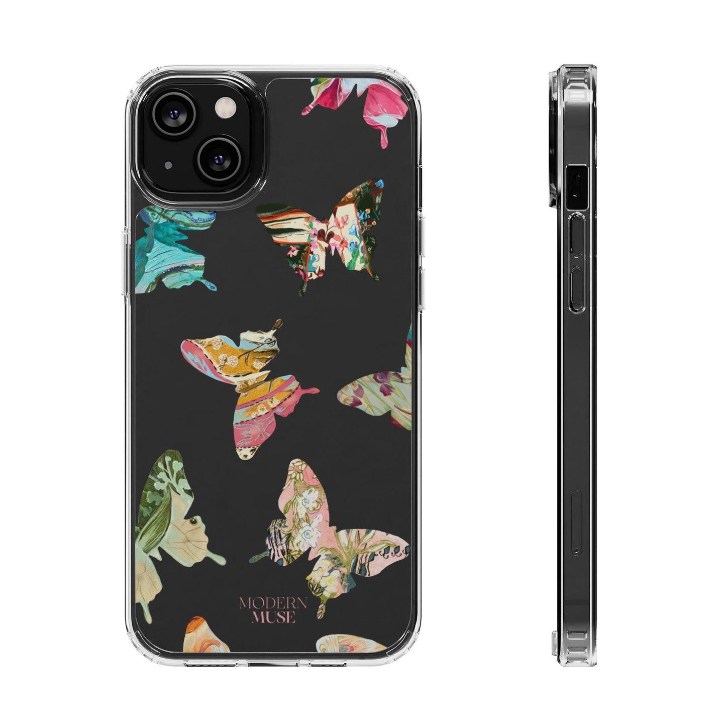 Clear Large Butterflies Phone Case