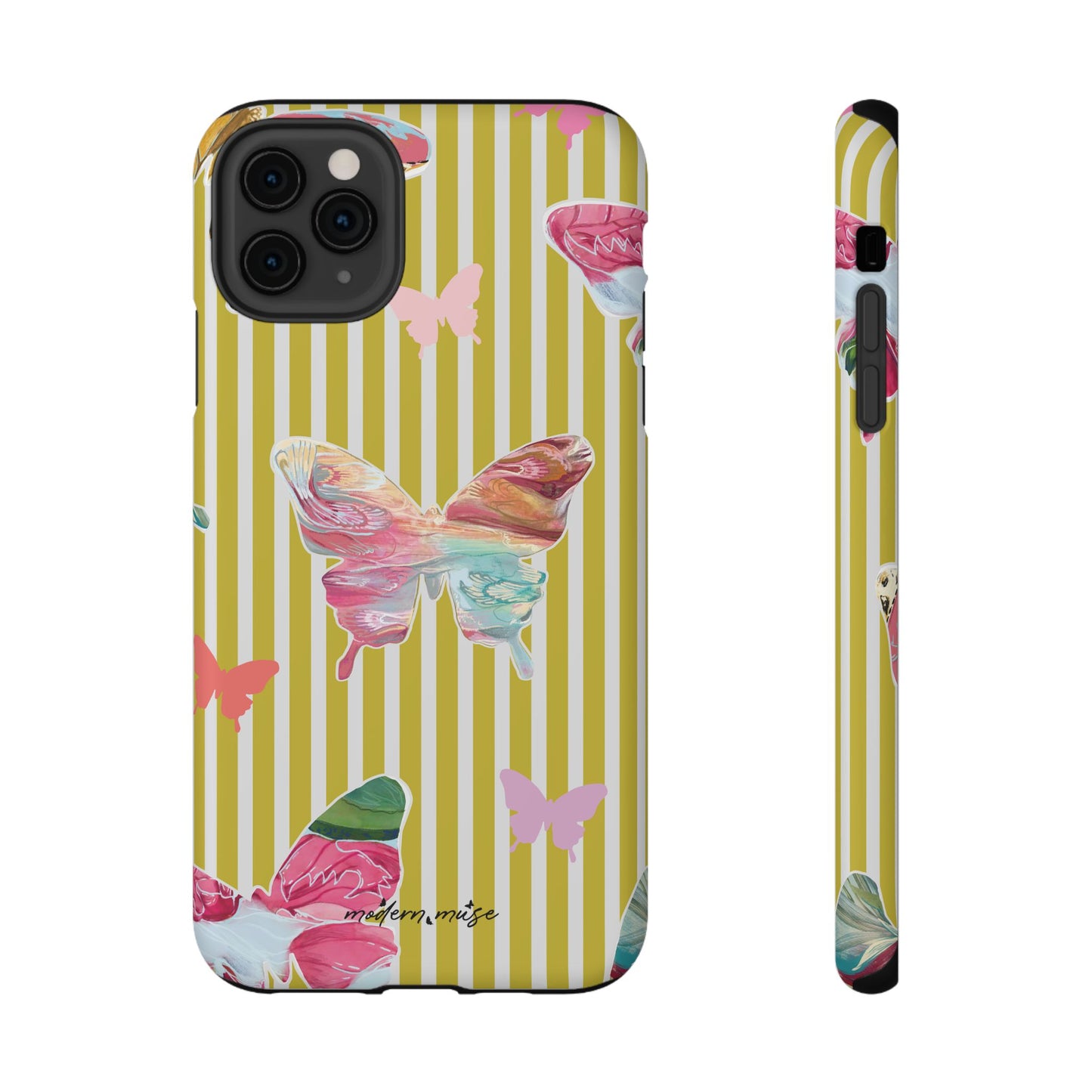 Stripe Butterfly Phone Case