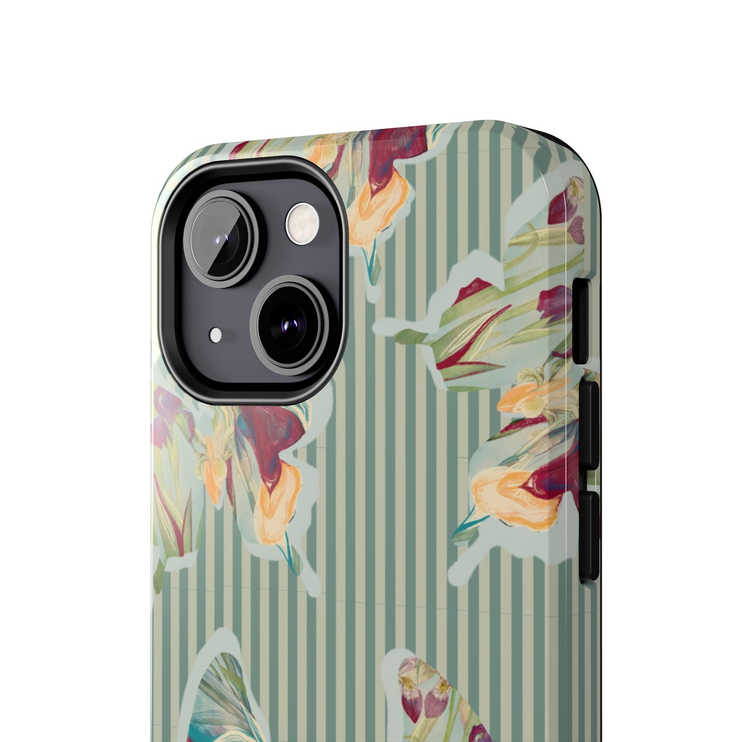Blue Stripe Butterfly Phone Case