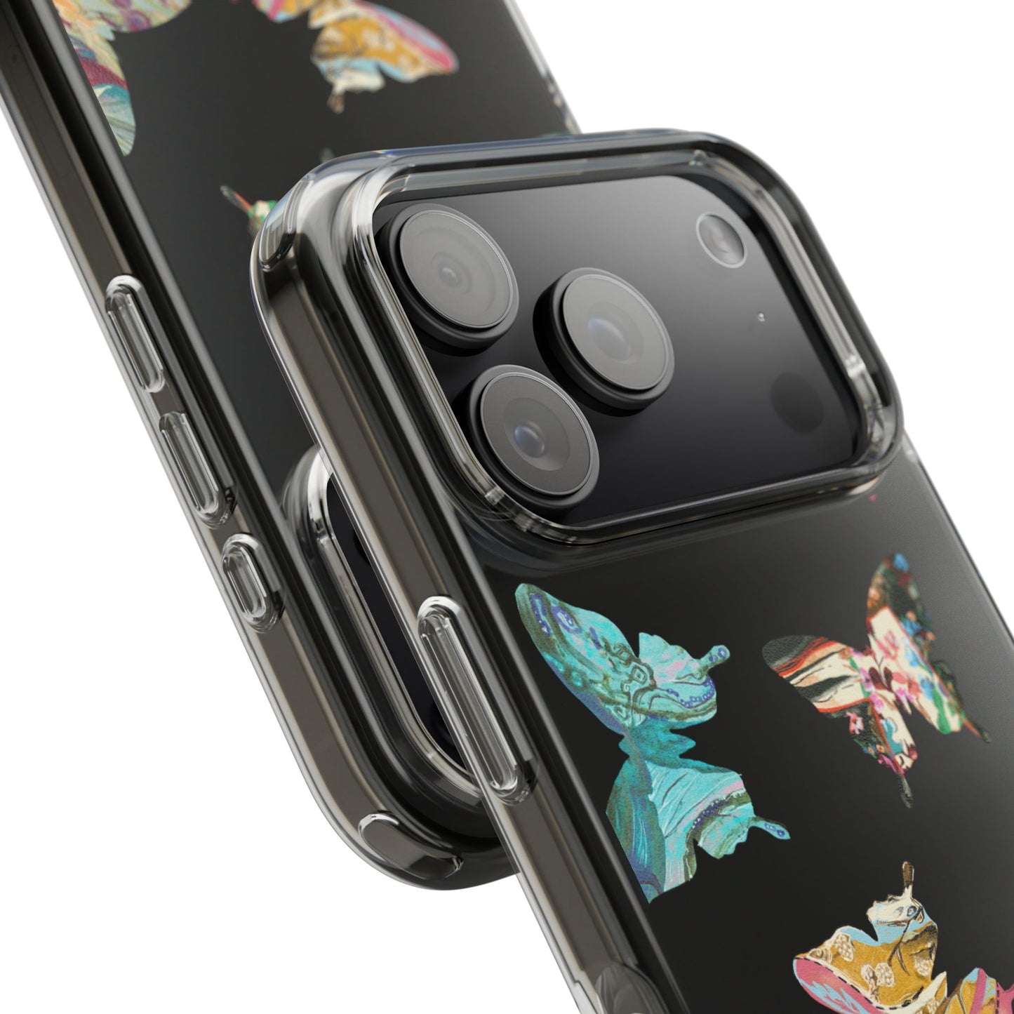 Clear Large Butterflies Phone Case