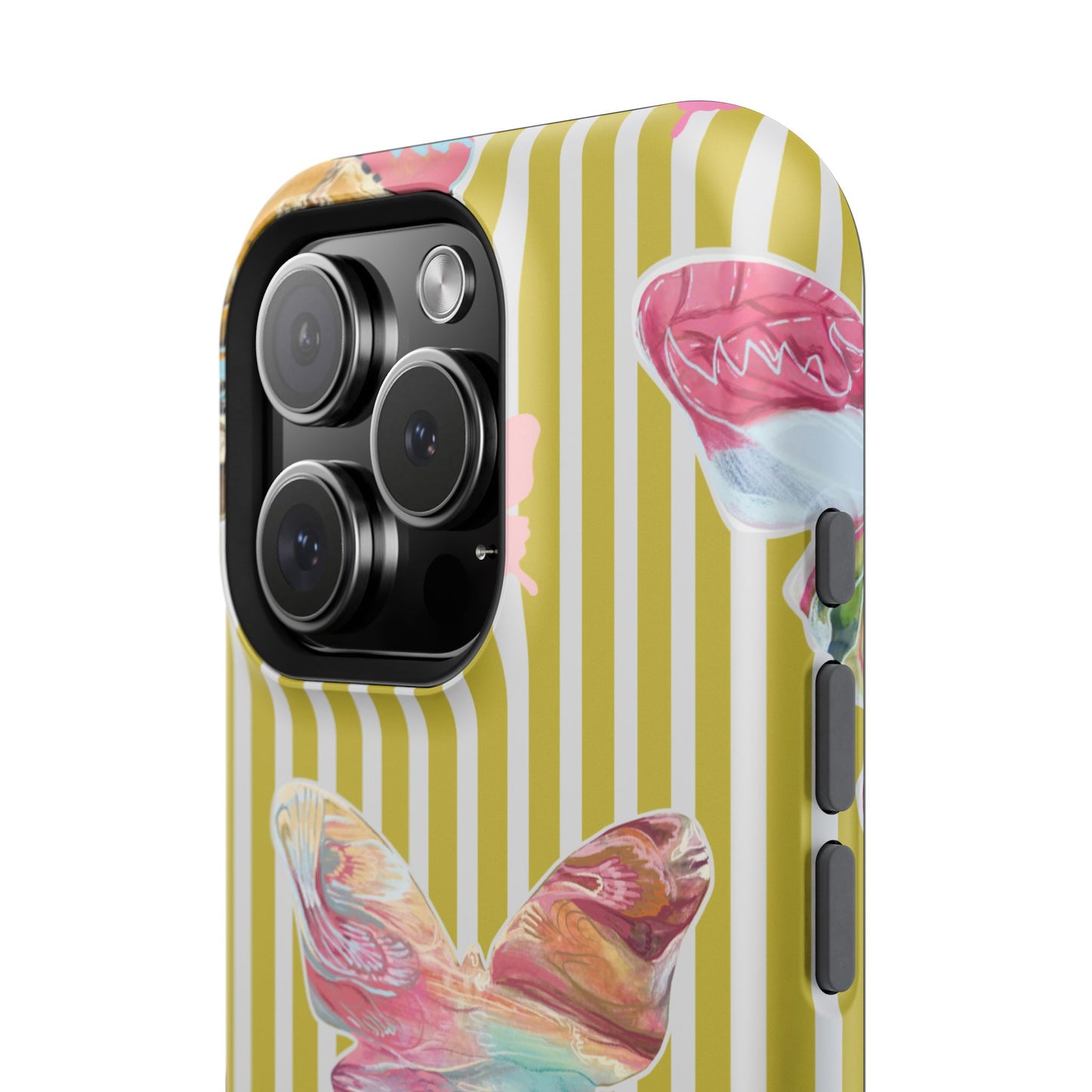 Stripe Butterfly Phone Case