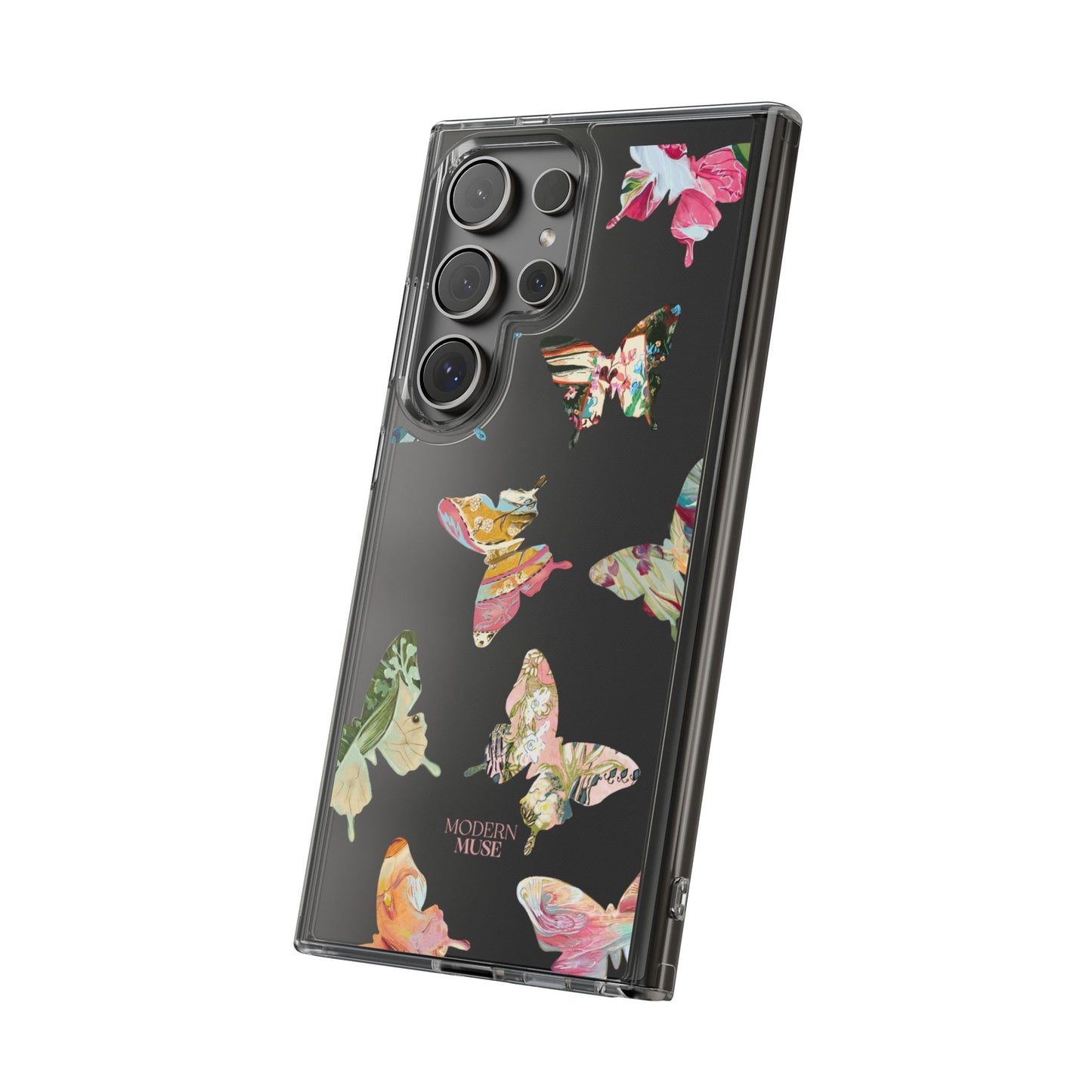 Clear Large Butterflies Phone Case