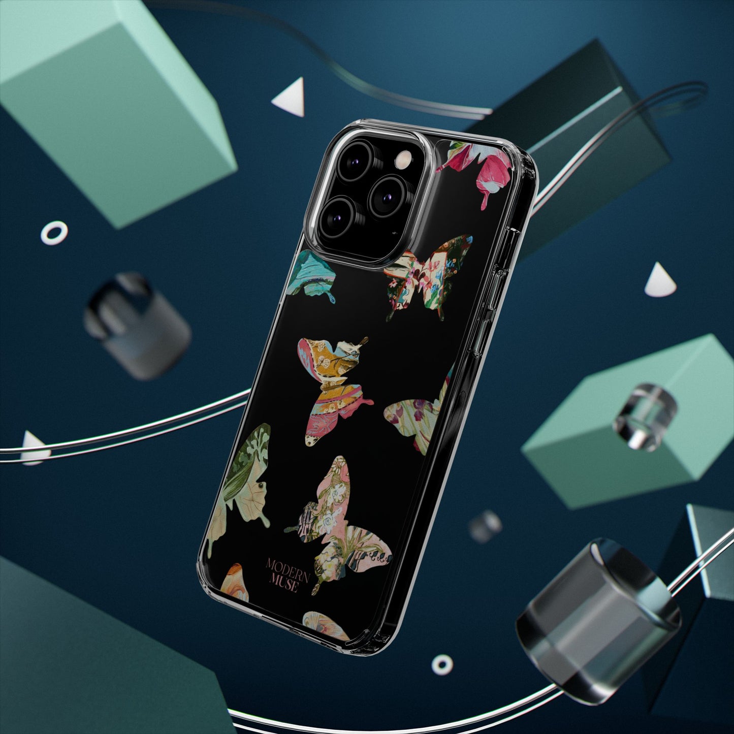 Clear Large Butterflies Phone Case