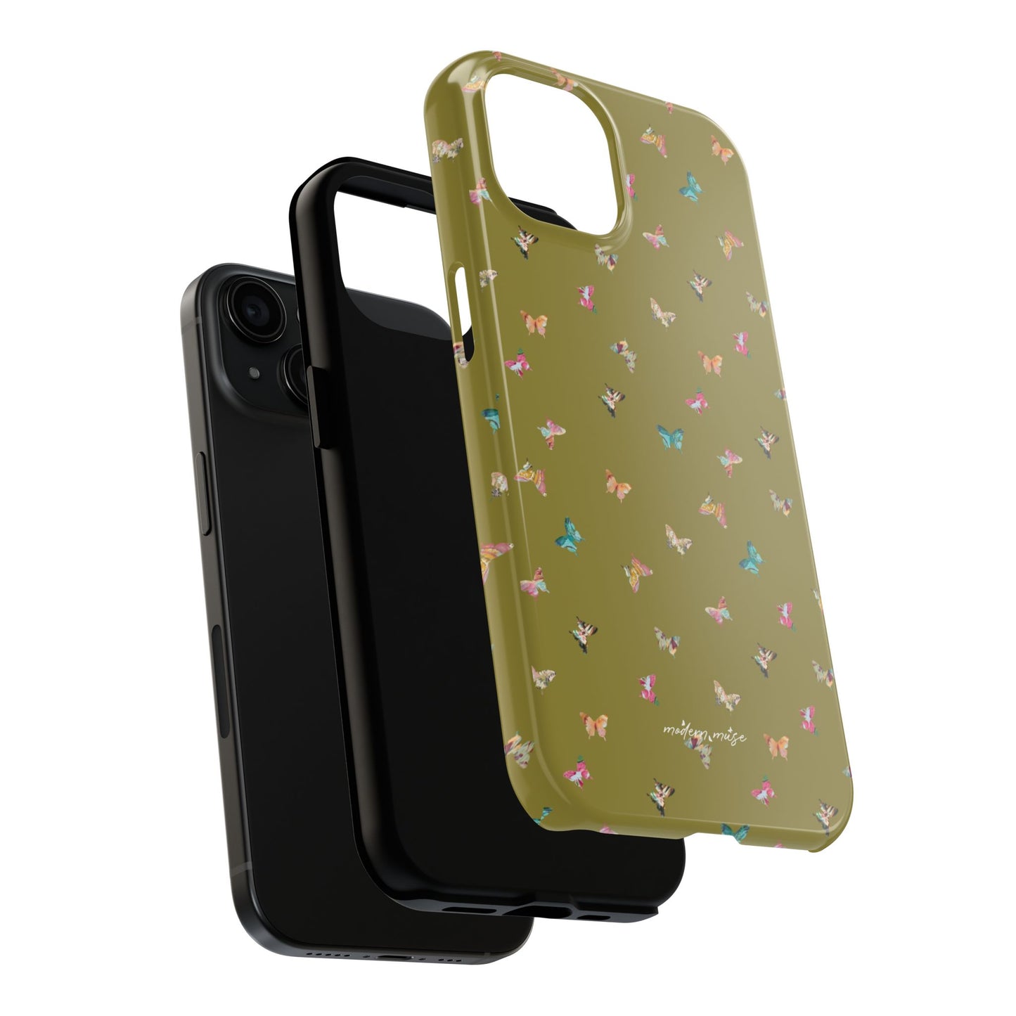Mini Butterflies Chartreuse Phone Case