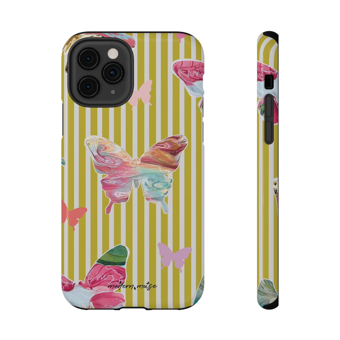 Stripe Butterfly Phone Case