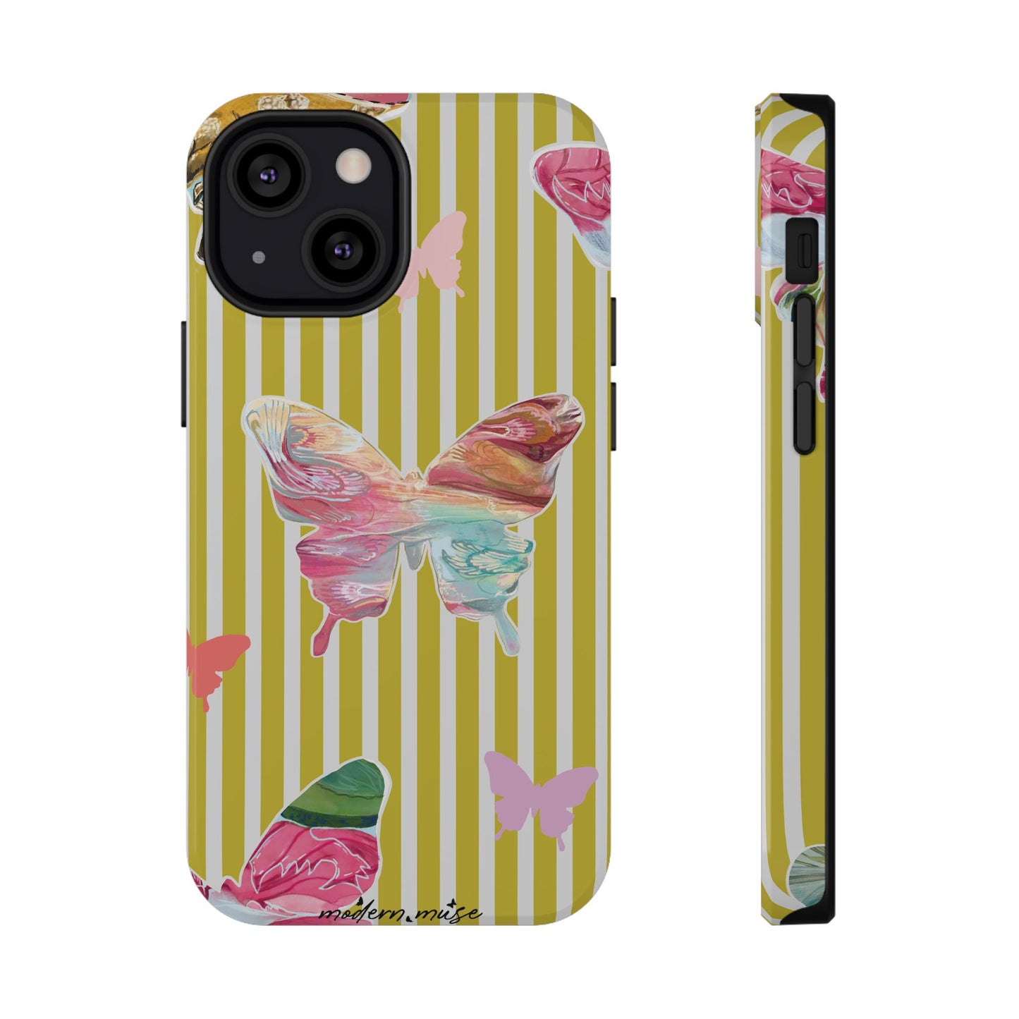 Stripe Butterfly Phone Case