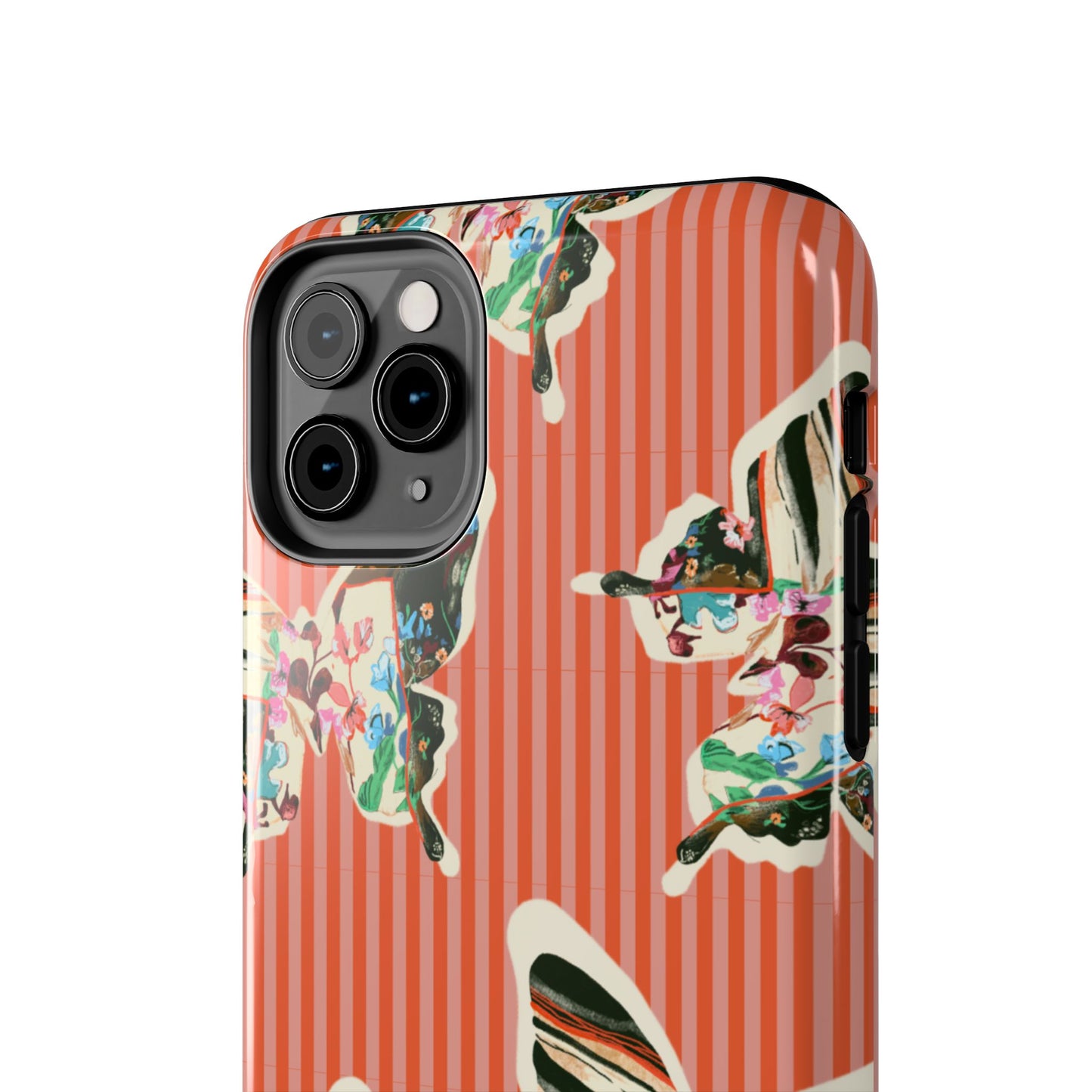 Red Stripe Butterfly Phone Case