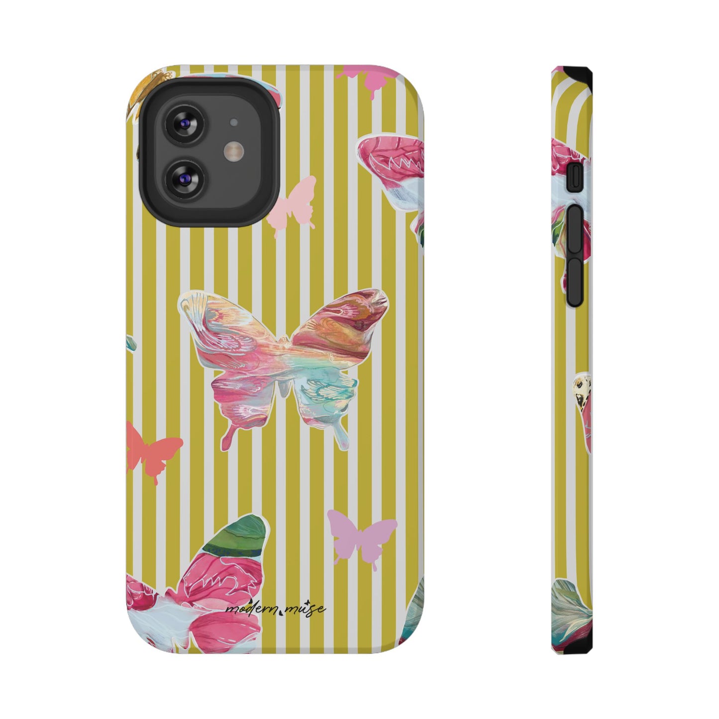 Stripe Butterfly Phone Case