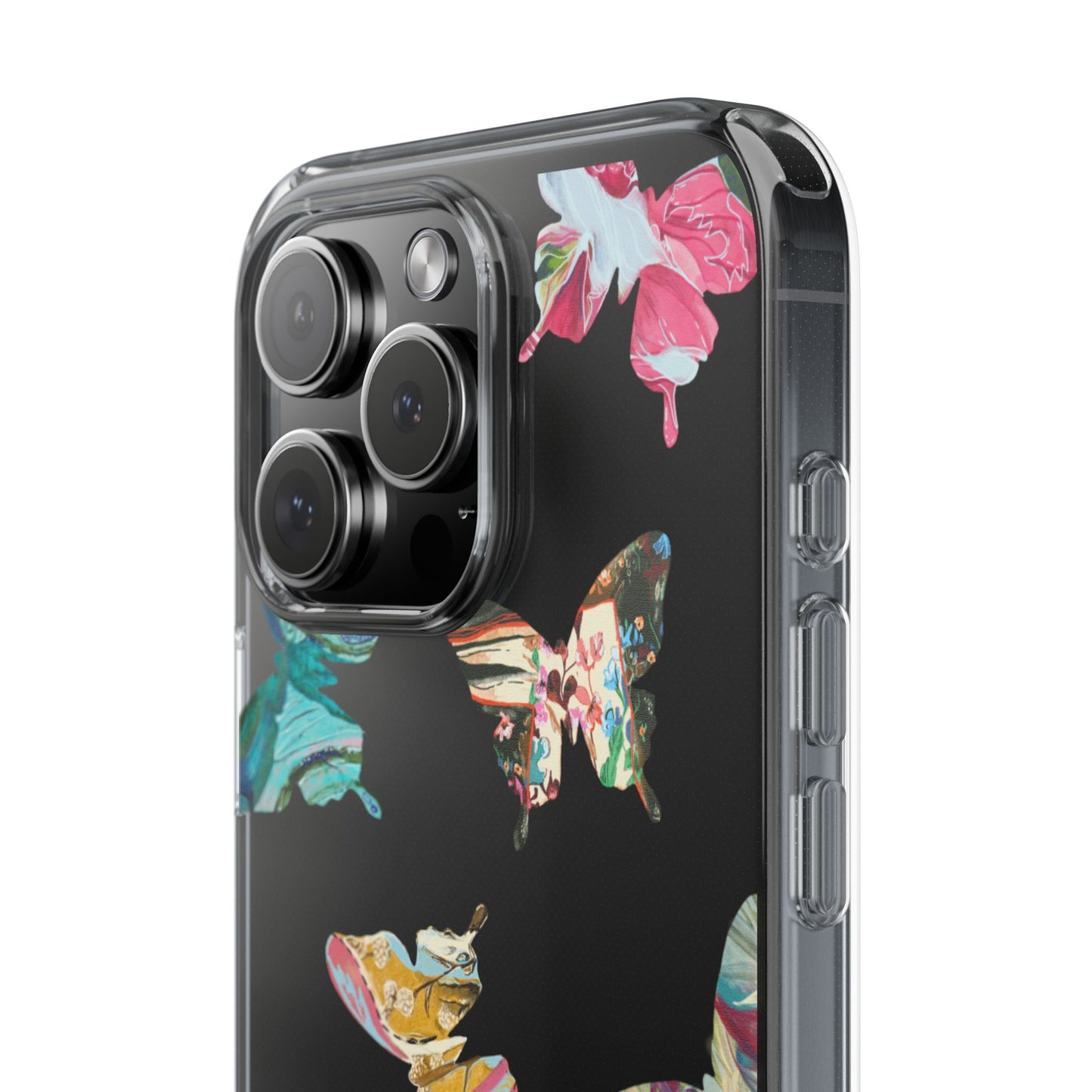 Clear Large Butterflies Phone Case