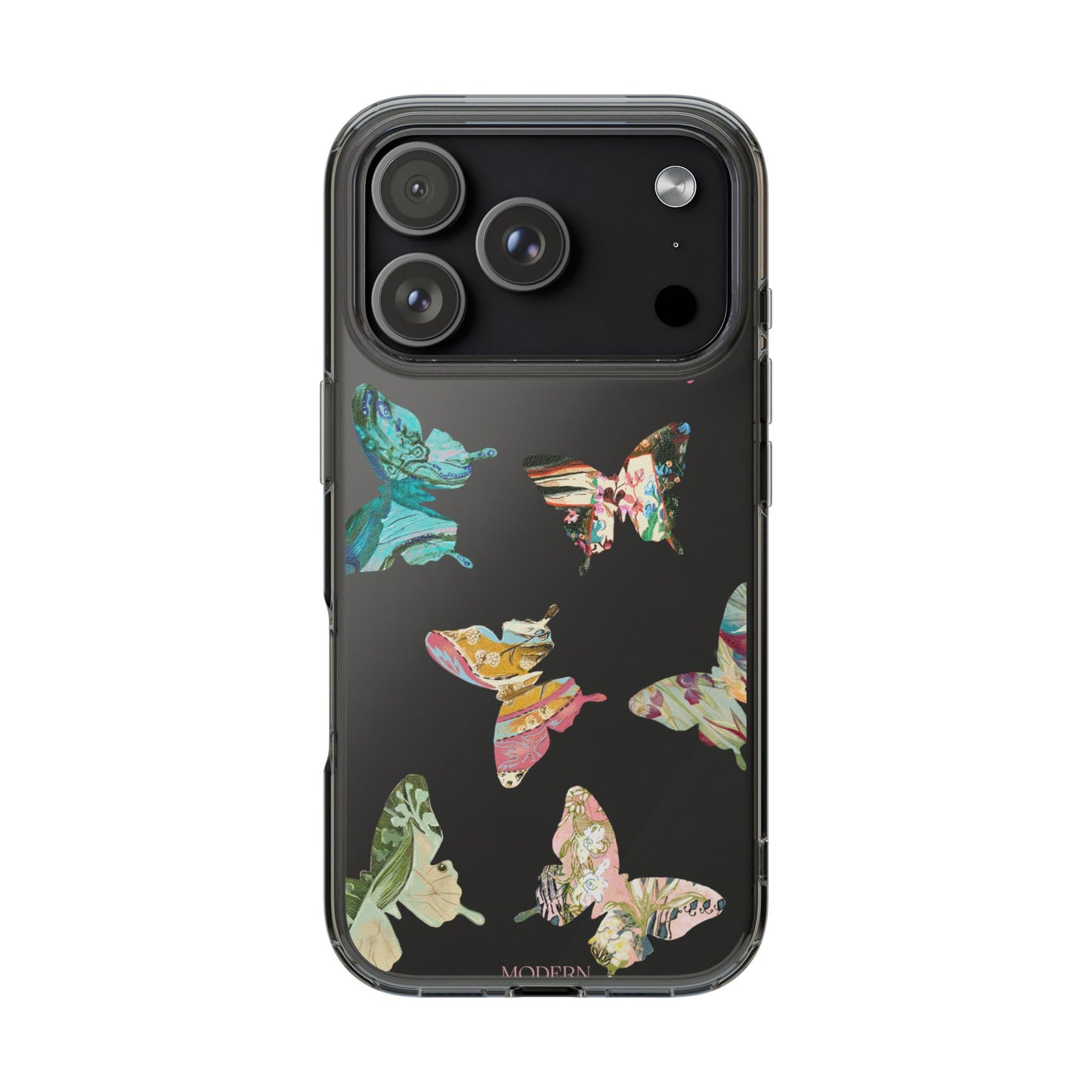 Clear Large Butterflies Phone Case