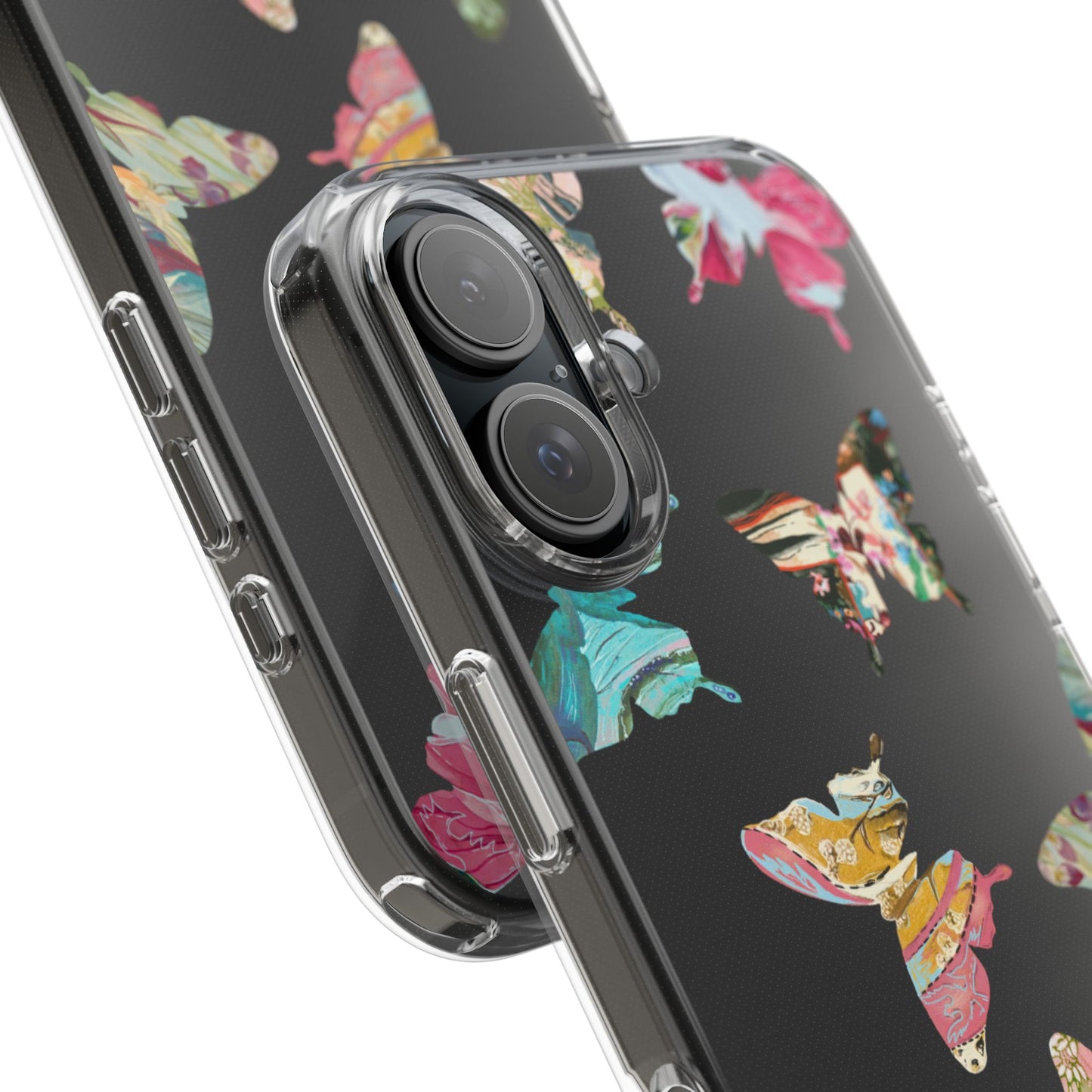 Clear Large Butterflies Phone Case