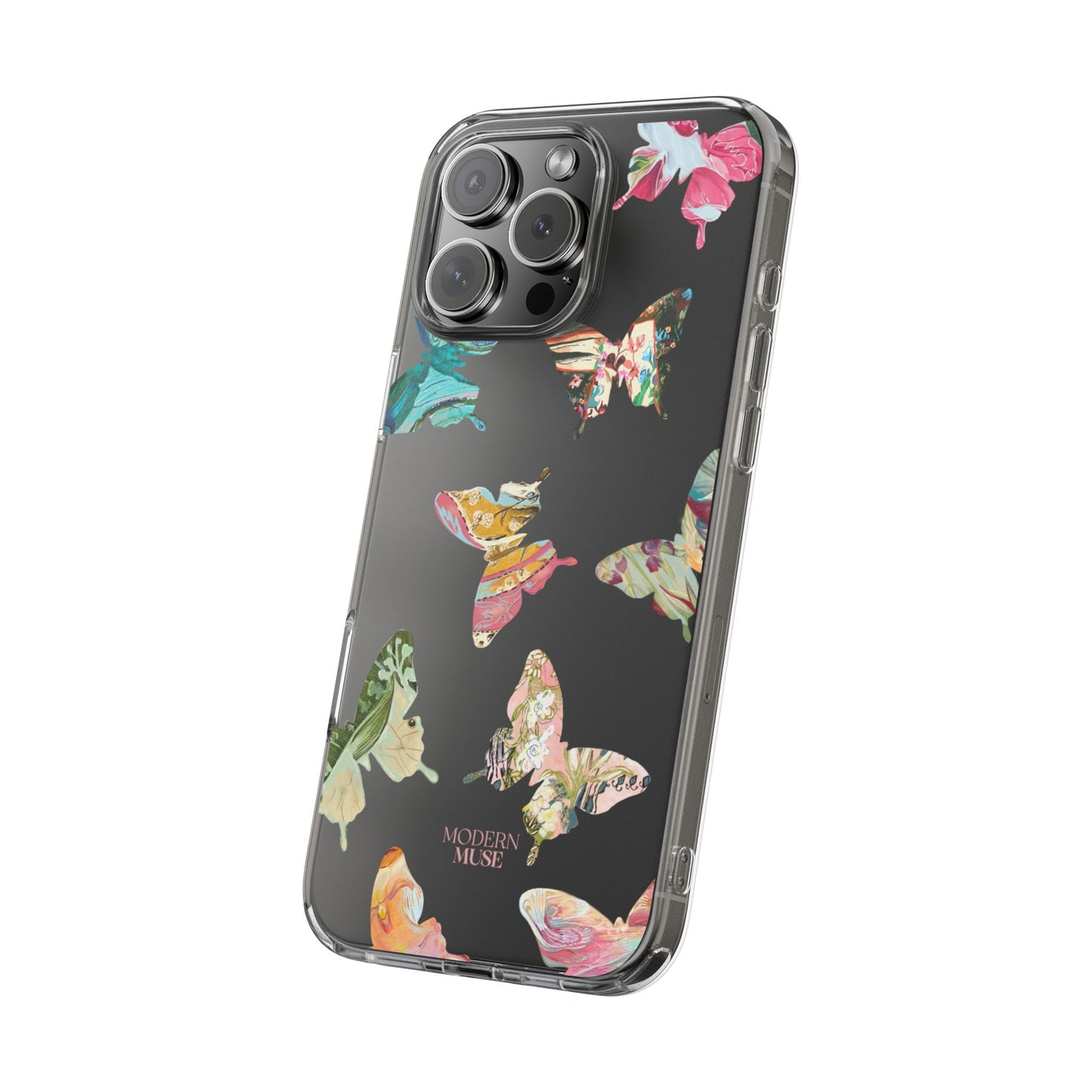 Clear Large Butterflies Phone Case