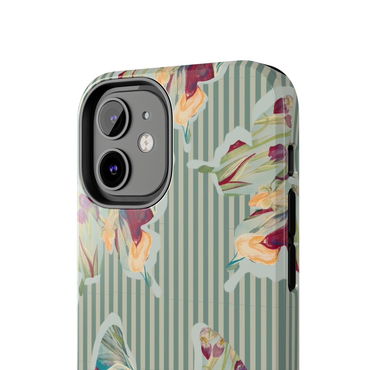 Blue Stripe Butterfly Phone Case