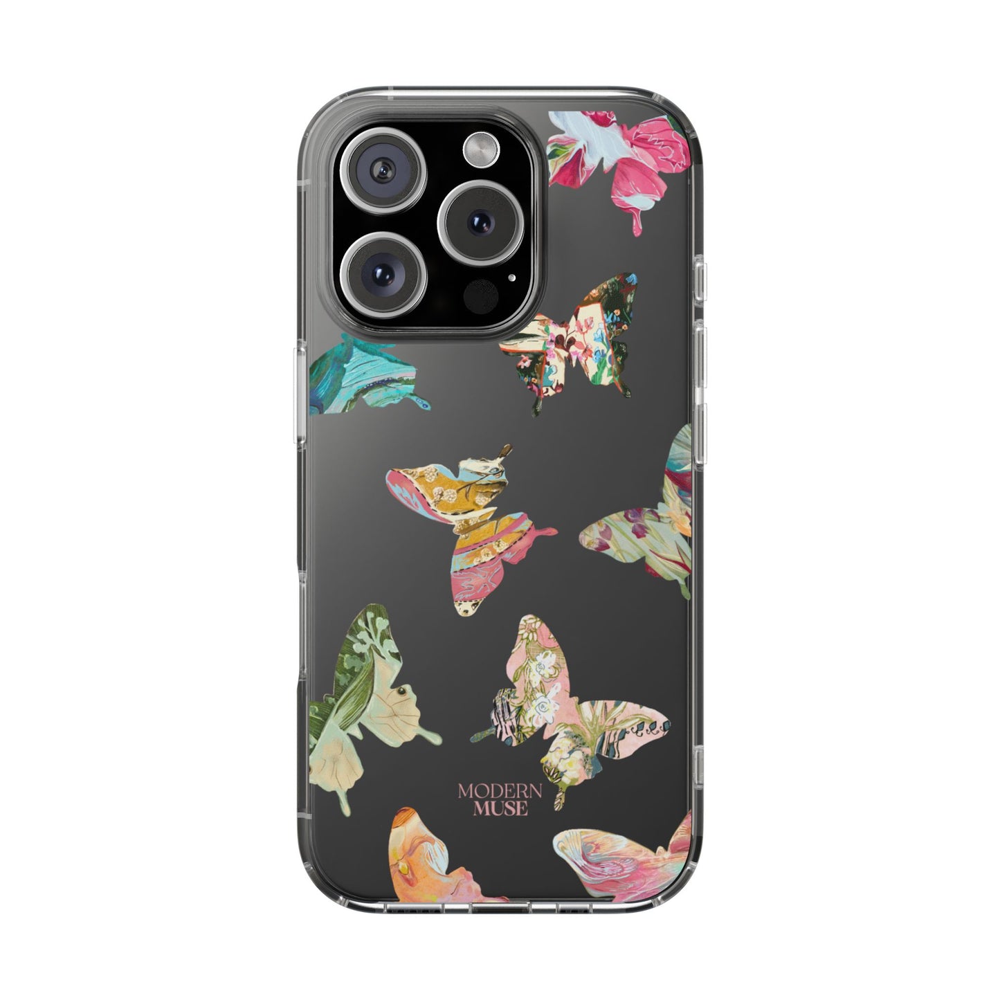Clear Large Butterflies Phone Case