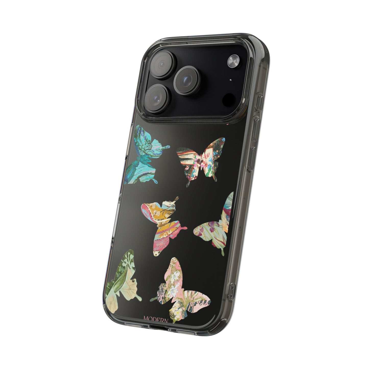 Clear Large Butterflies Phone Case