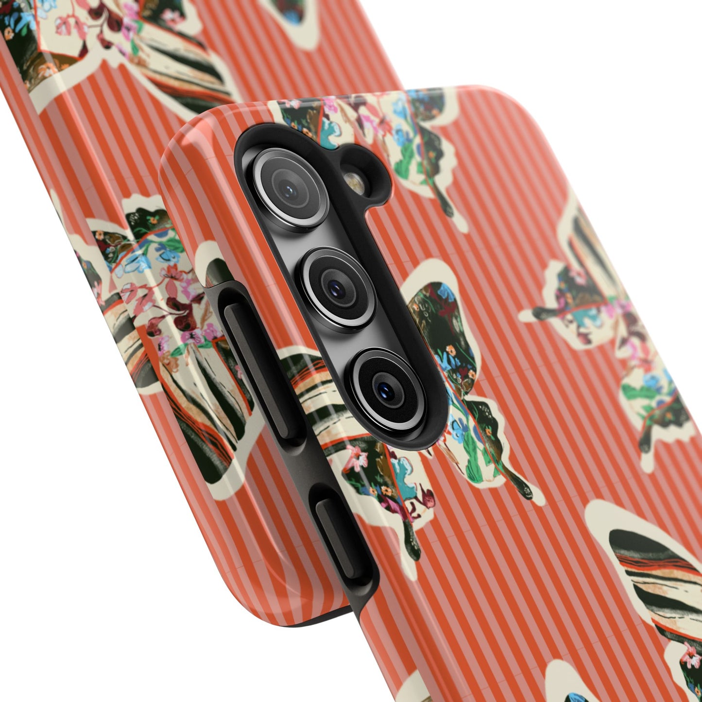 Red Stripe Butterfly Phone Case