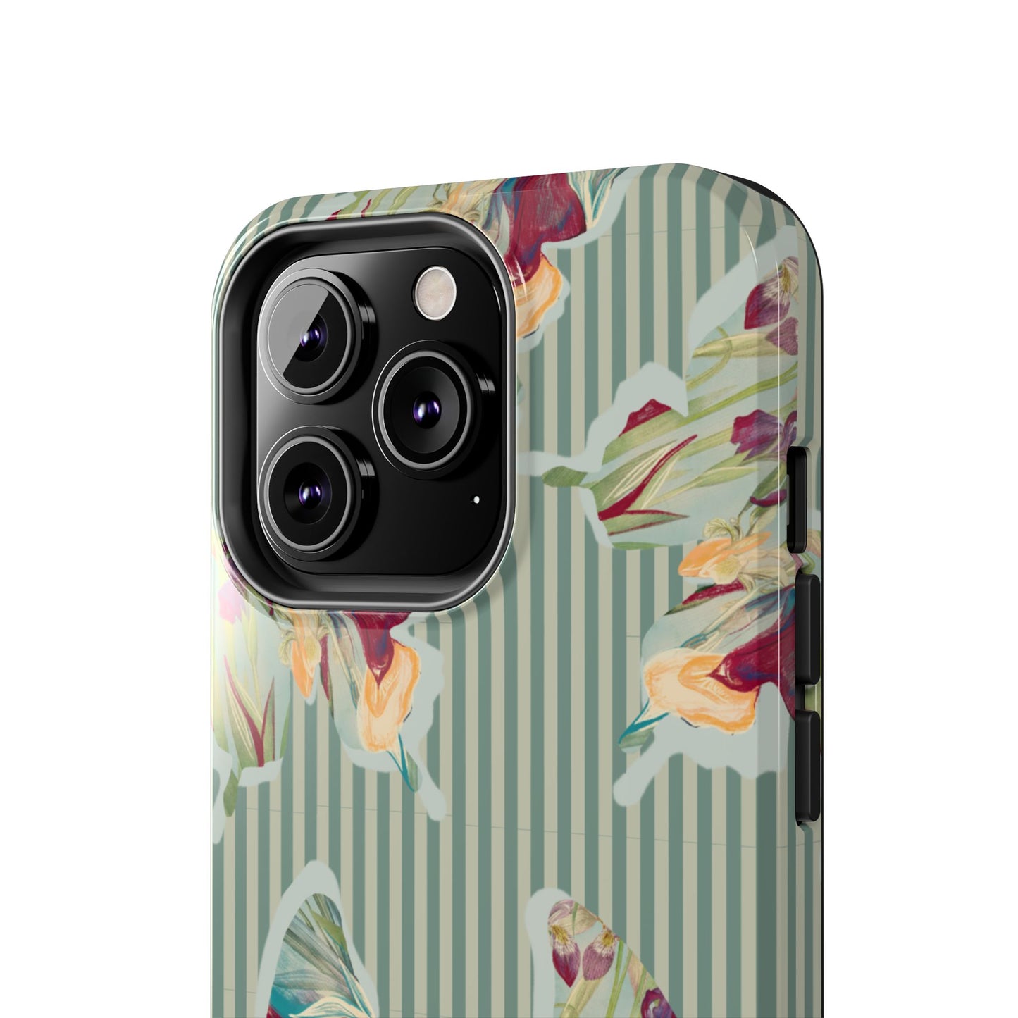 Blue Stripe Butterfly Phone Case