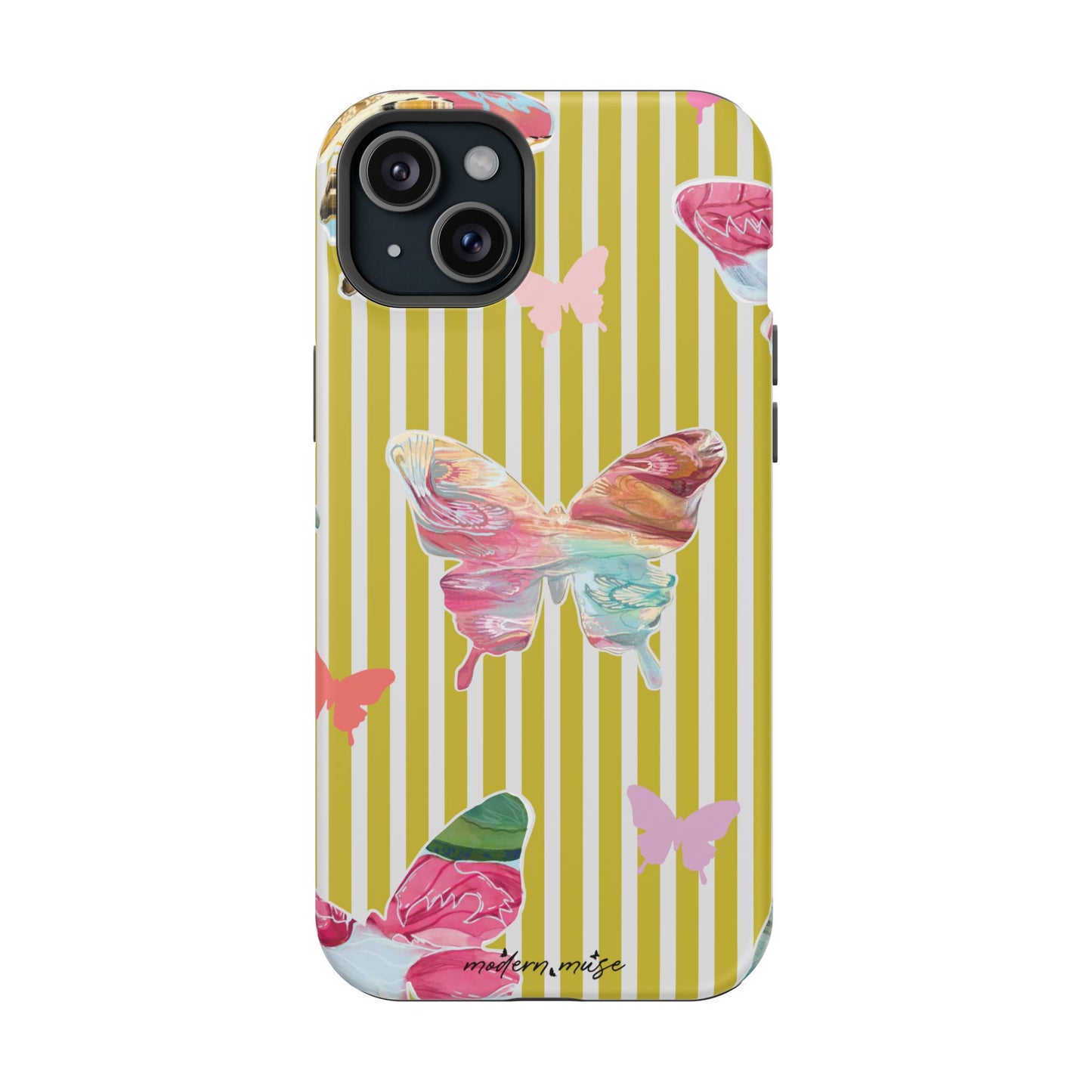 Stripe Butterfly Phone Case